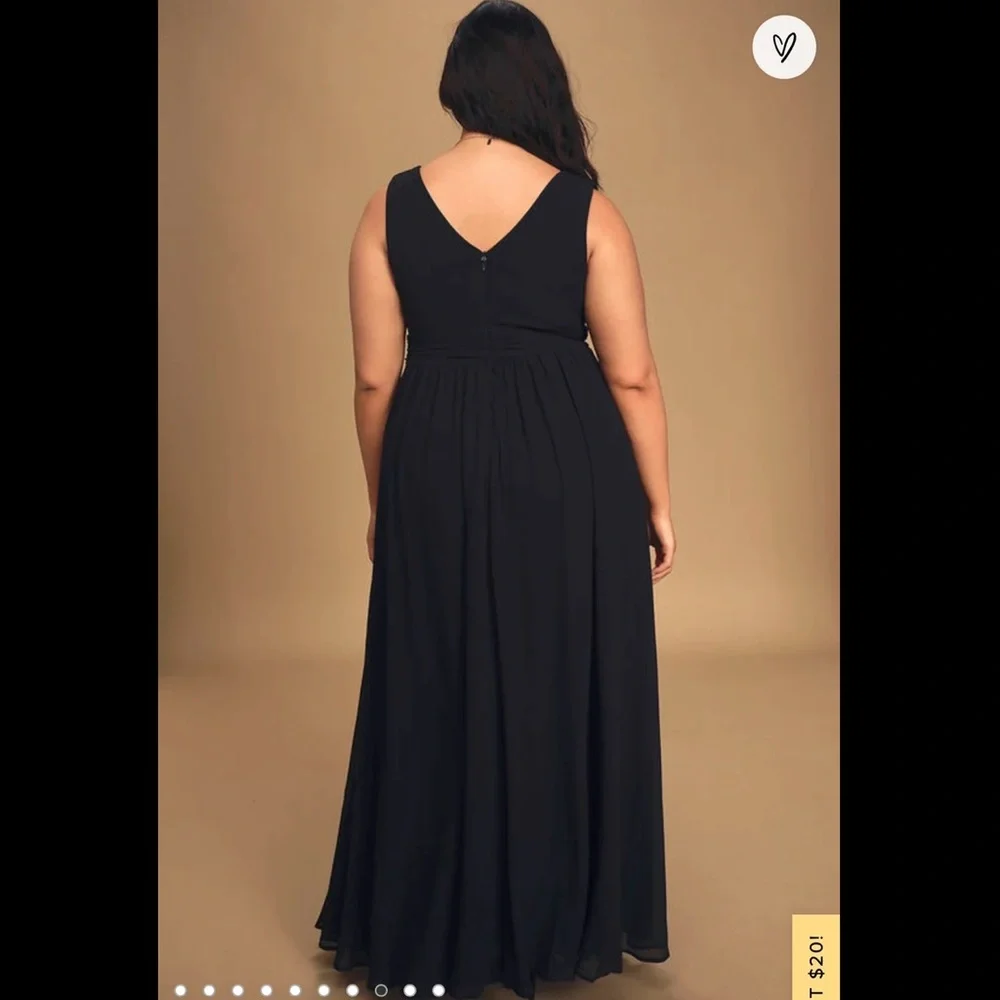 Lulus Thoughts of Hue Maxi Dress Black Size XL BRAND NEW WITH TAGS NEVER WORN! - Picture 6 of 8